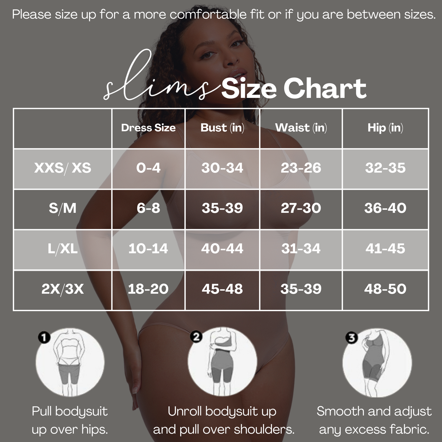 herslims Black Seamless Bodysuit Thong Womens Tummy Control Compression Comfort Fabric