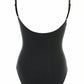 Slims Black Seamless Bodysuit Brief Womens Tummy Control Compression Comfort Fabric