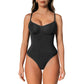 Slims Black Seamless Bodysuit Brief Womens Tummy Control Compression Comfort Fabric