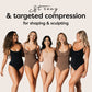 Slims Beige Seamless Bodysuit Brief Womens Tummy Control Compression Comfort Fabric